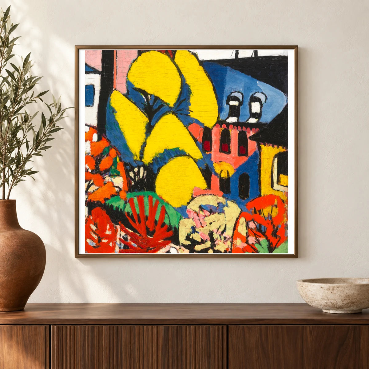 Trees (ca.1912–1914) Henry Lyman Sayen — Abstract shown in a styled interior