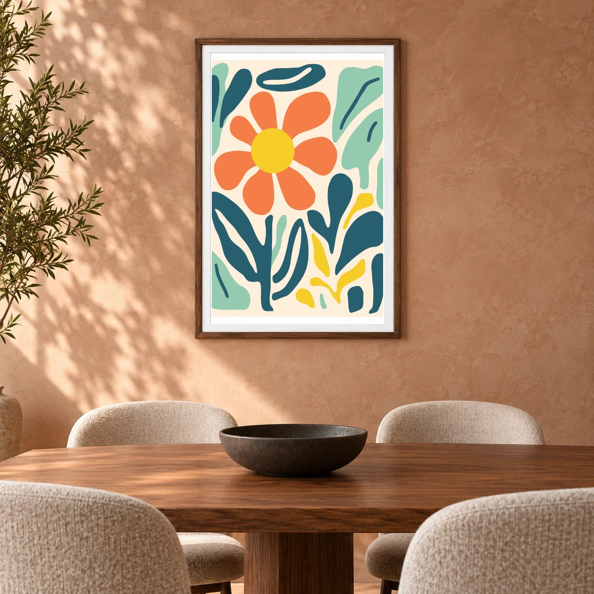 Flower Print XXVII — Flower & Botanical Prints shown in a styled interior