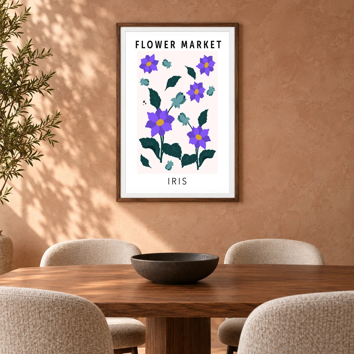 Flower Print LXXXI — Flower & Botanical Prints shown in a styled interior