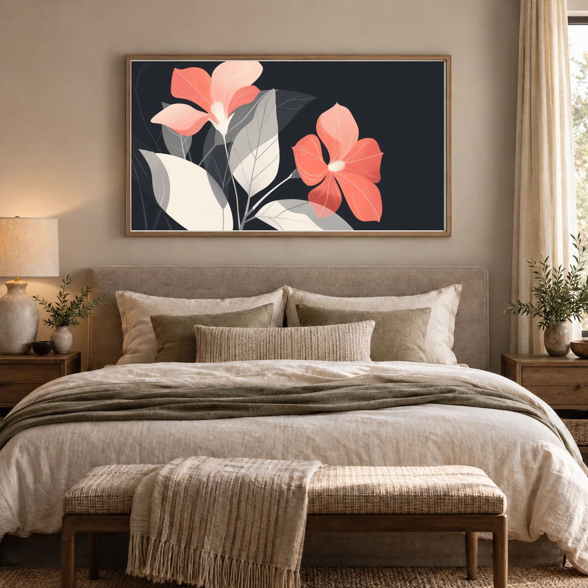Flower Print CXXVII — Flower & Botanical Prints shown in a styled interior