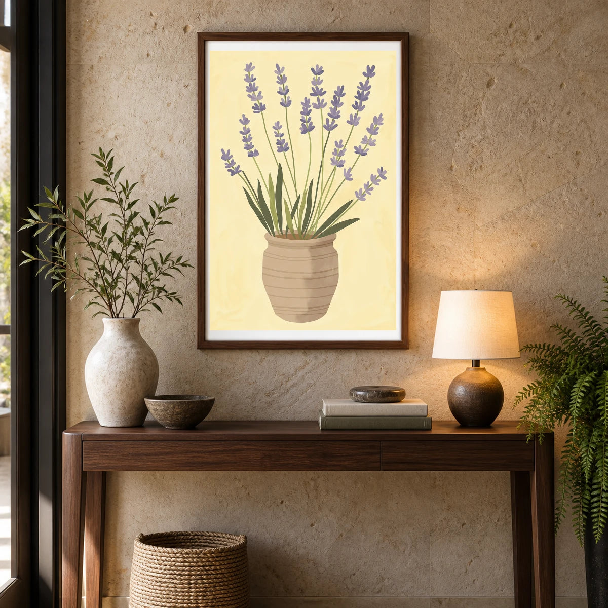 Flower Print CXLI — Flower & Botanical Prints shown in a styled interior