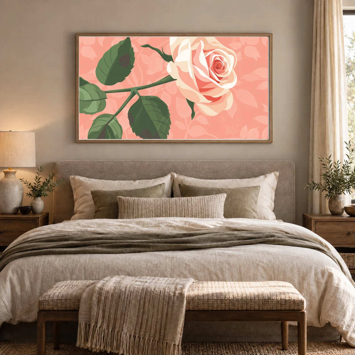 Flower Print CCIV — Flower & Botanical Prints shown in a styled interior
