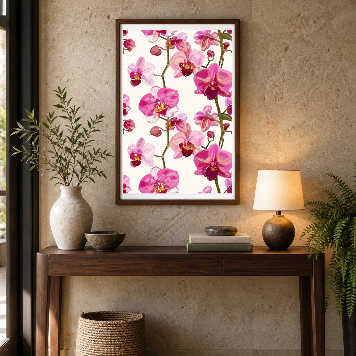 Flower Print CCXLI — Flower & Botanical Prints shown in a styled interior