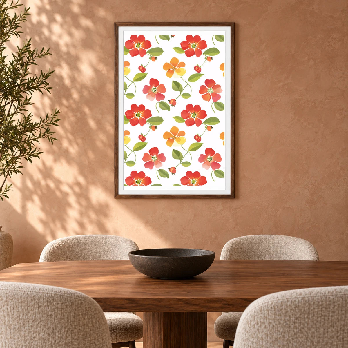 Flower Print CCLIII — Flower & Botanical Prints shown in a styled interior