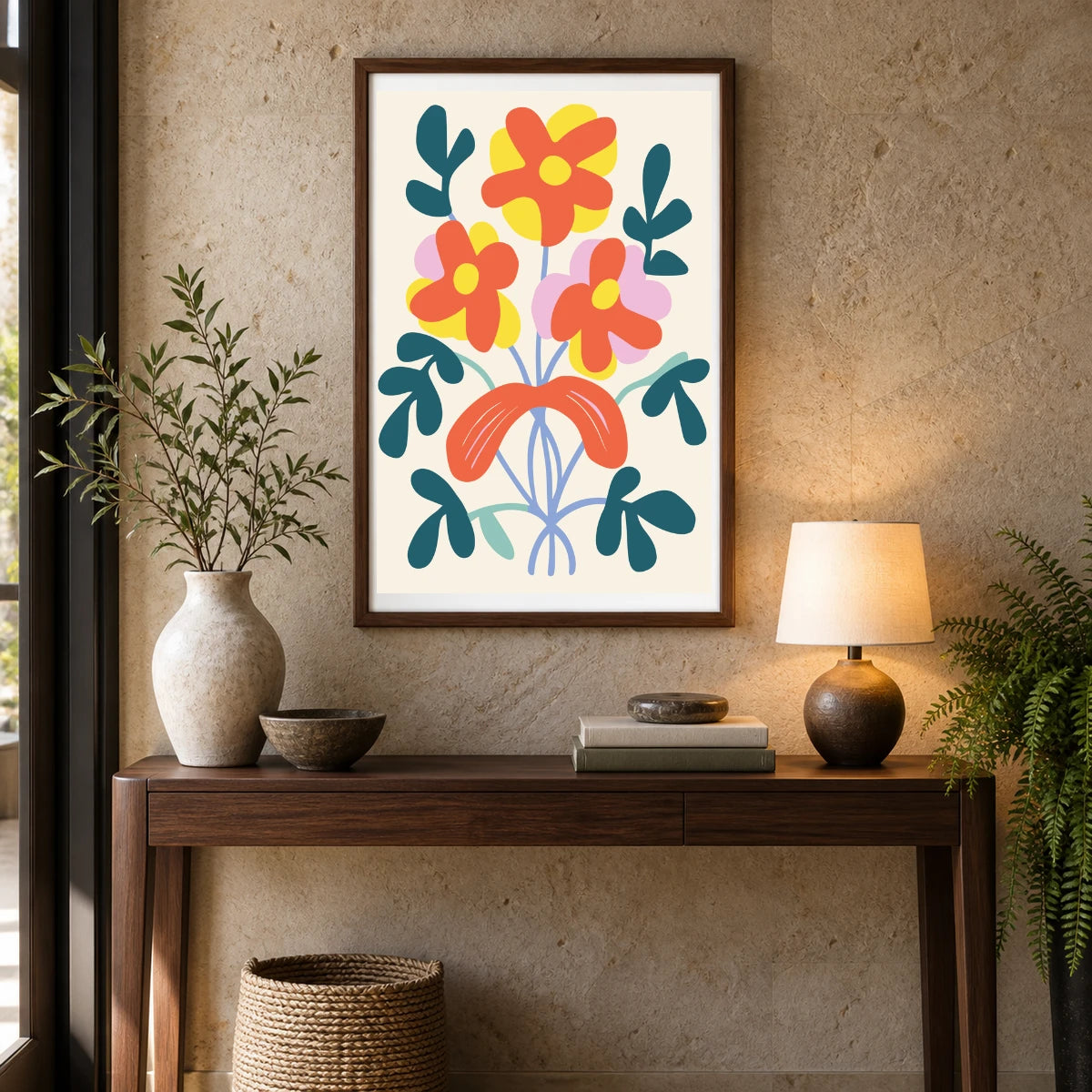 Flower Print CCLXXI — Flower & Botanical Prints shown in a styled interior