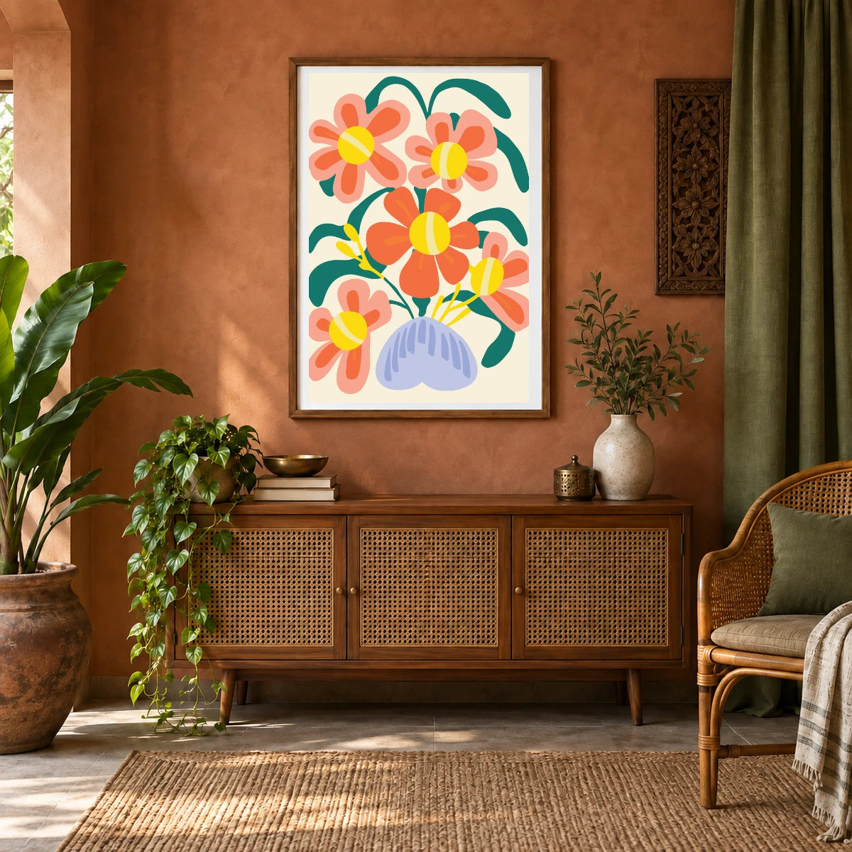 Flower Print CCLXXIII — Flower & Botanical Prints shown in a styled interior