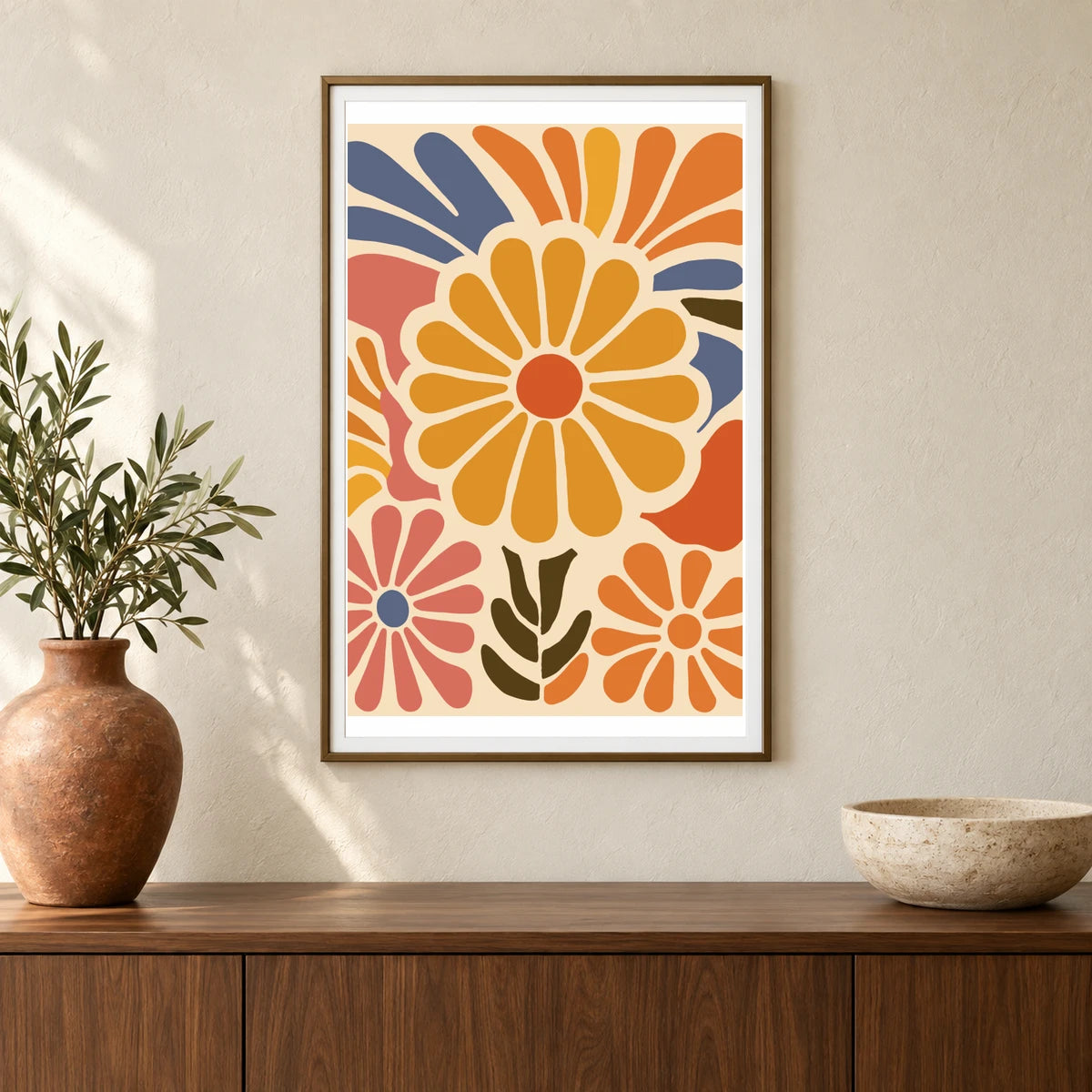 Flower Print CCLXXVII — Flower & Botanical Prints shown in a styled interior