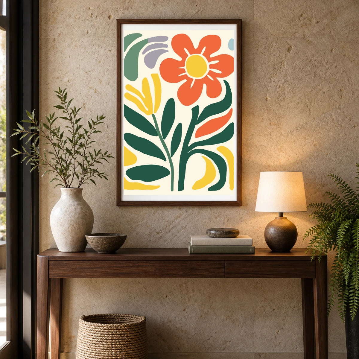 Flower Print CCXCIX — Flower & Botanical Prints shown in a styled interior