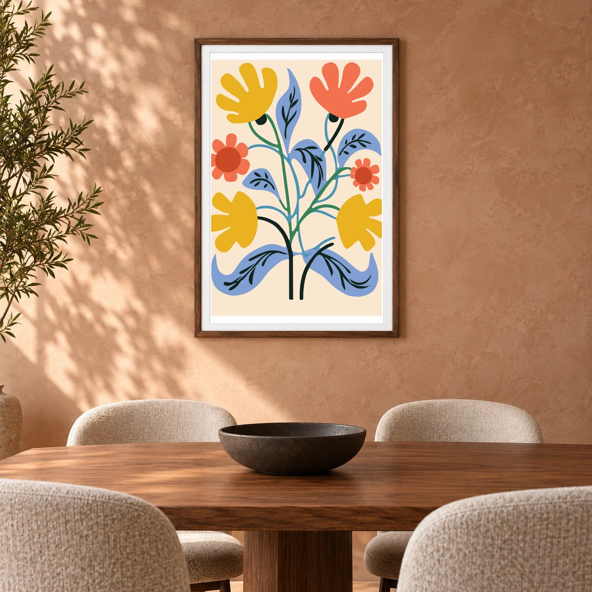 Flower Print CCCXVI — Flower & Botanical Prints shown in a styled interior
