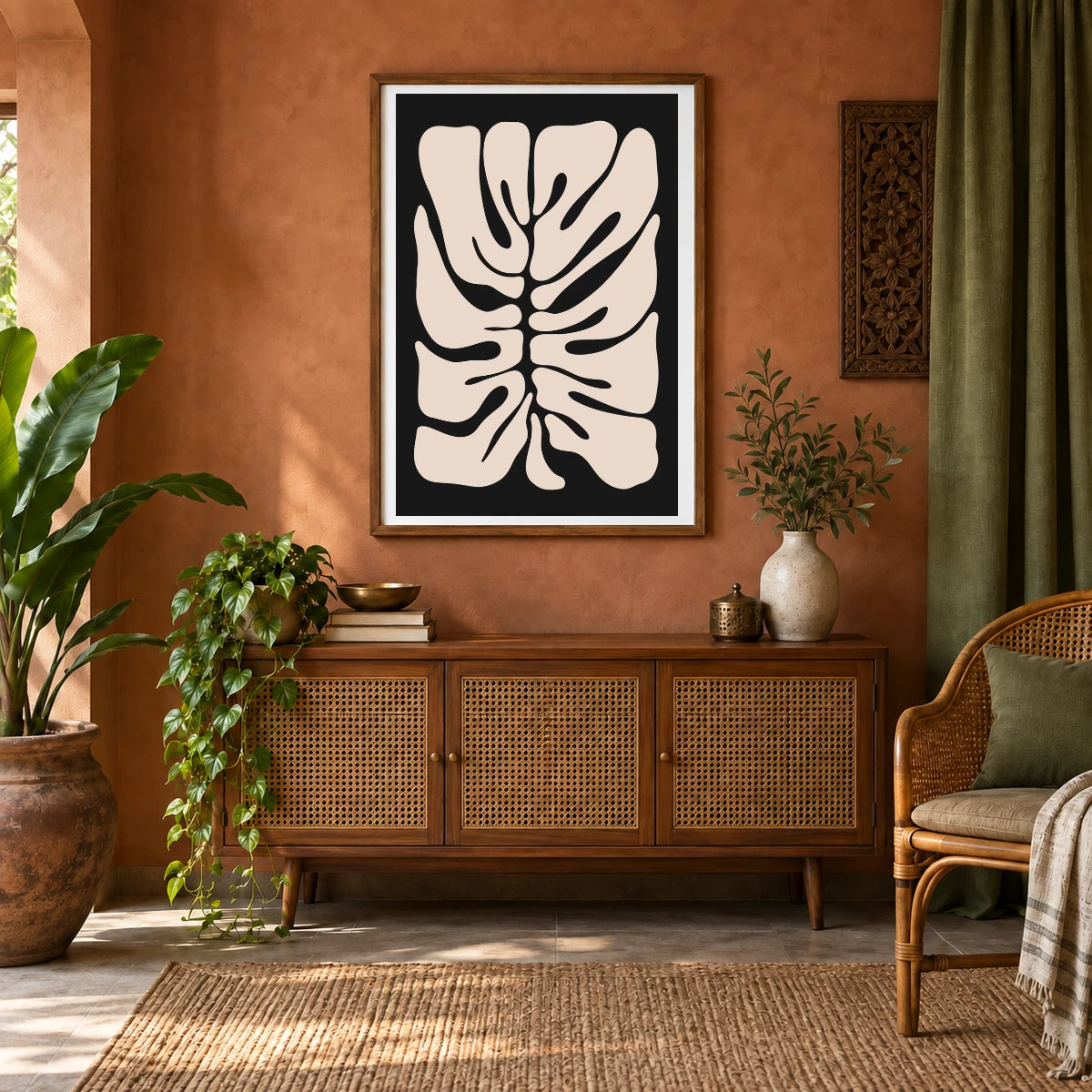 Flower Print CCCXLV — Flower & Botanical Prints shown in a styled interior
