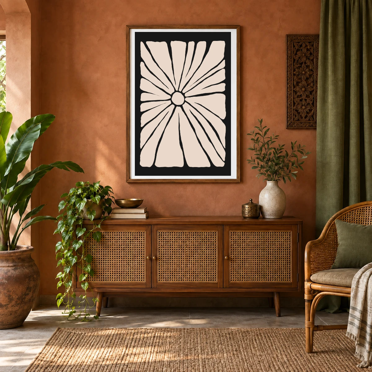 Flower Print CCCLIV — Flower & Botanical Prints shown in a styled interior