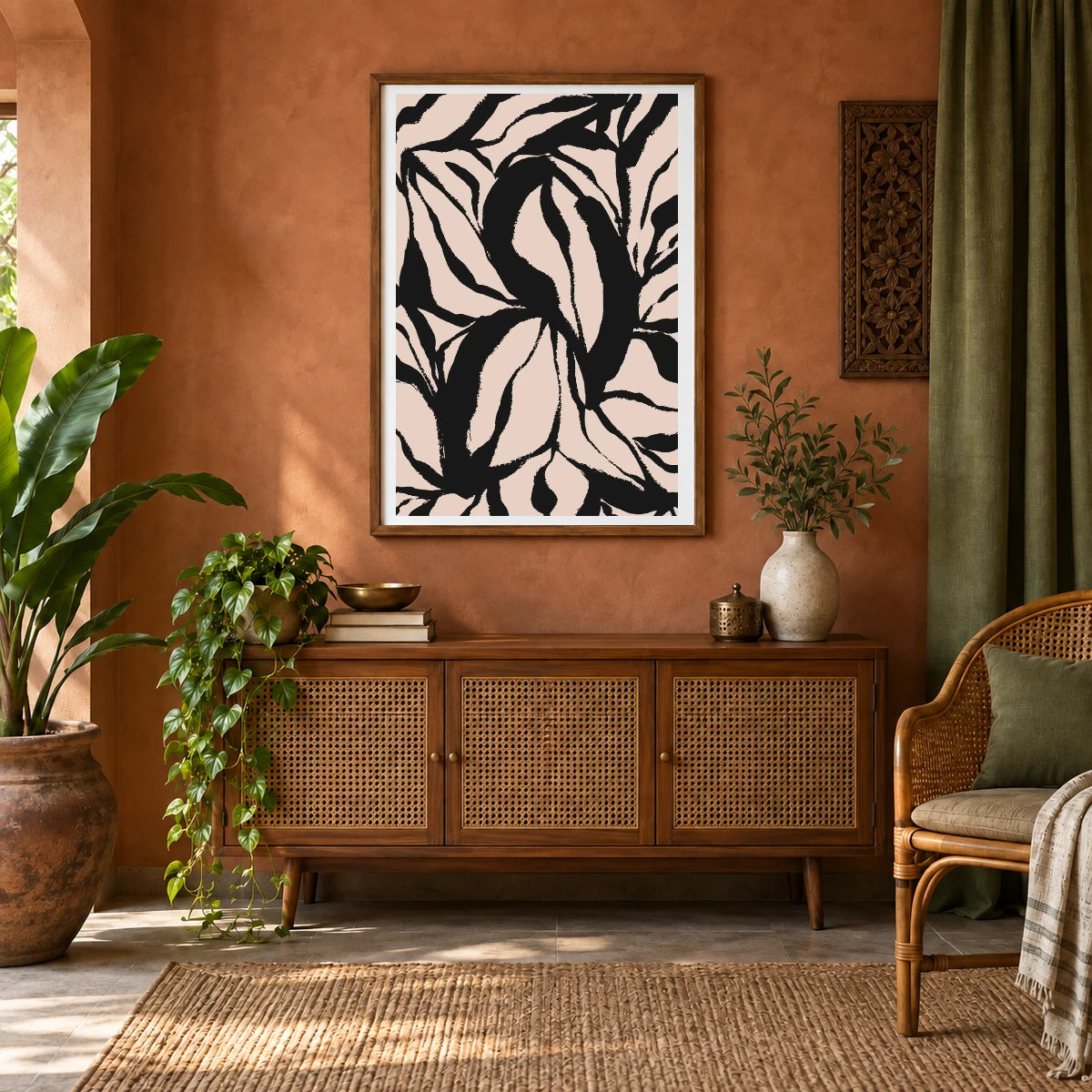 Flower Print CCCLVIII — Flower & Botanical Prints shown in a styled interior