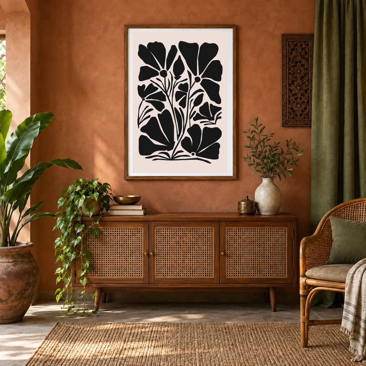 Flower Print CCCLXXVIII — Flower & Botanical Prints shown in a styled interior
