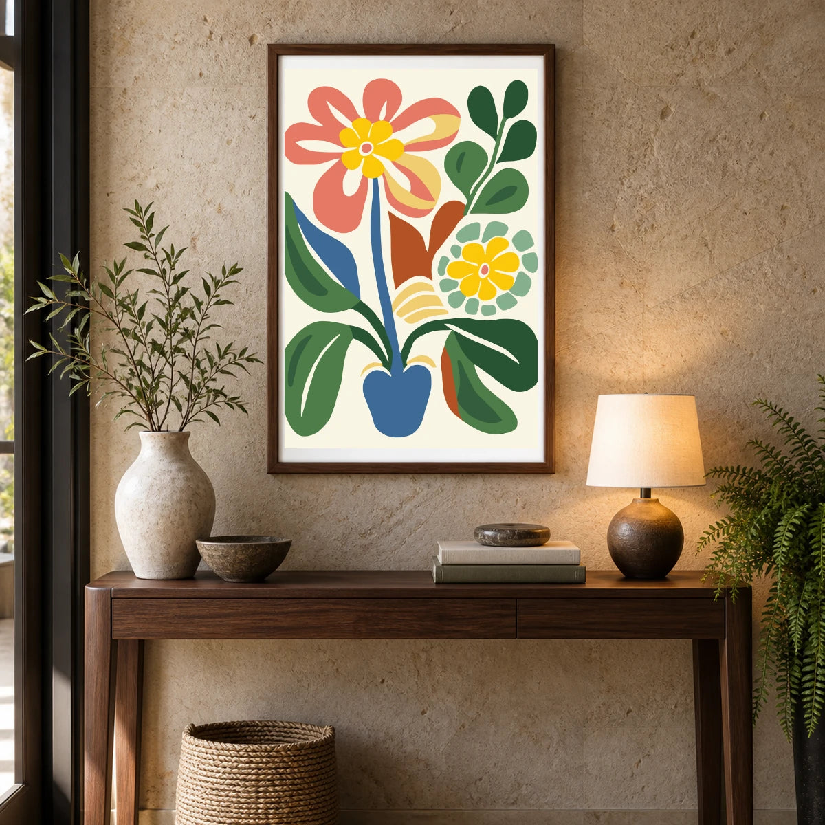 Flower Print CDXXXIII — Flower & Botanical Prints shown in a styled interior