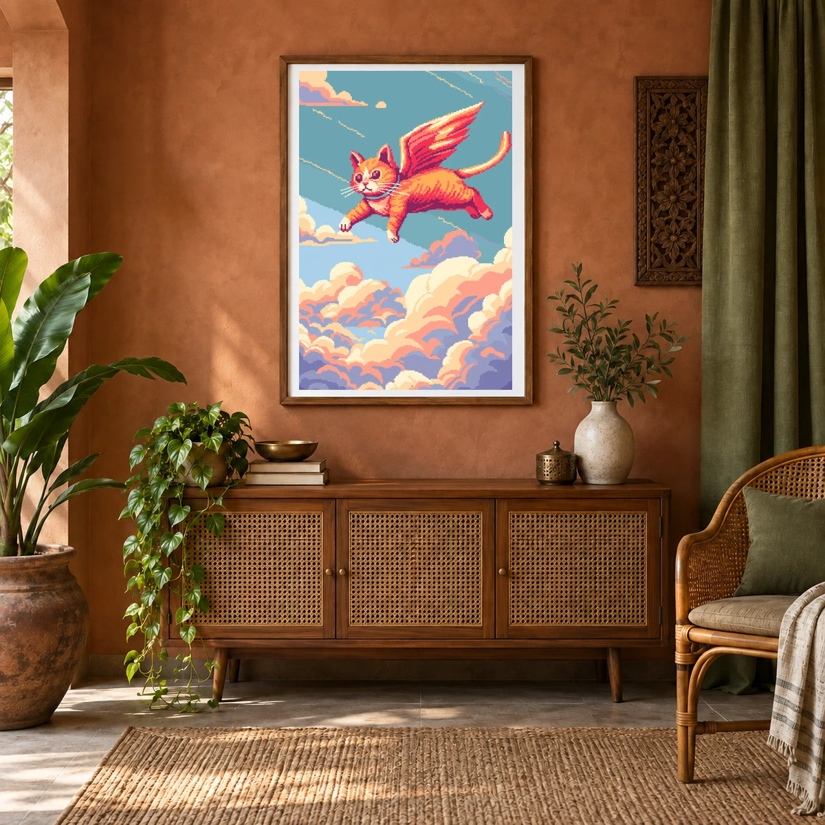 Animal Print CCXLIII — Animal Prints shown in a styled interior