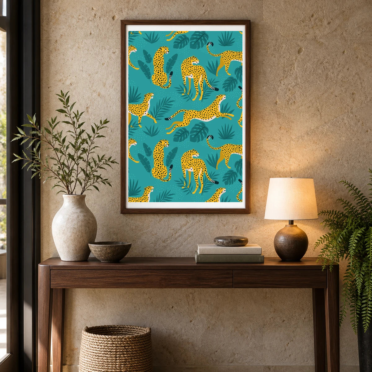Animal Print CCLXXXIII — Animal Prints shown in a styled interior