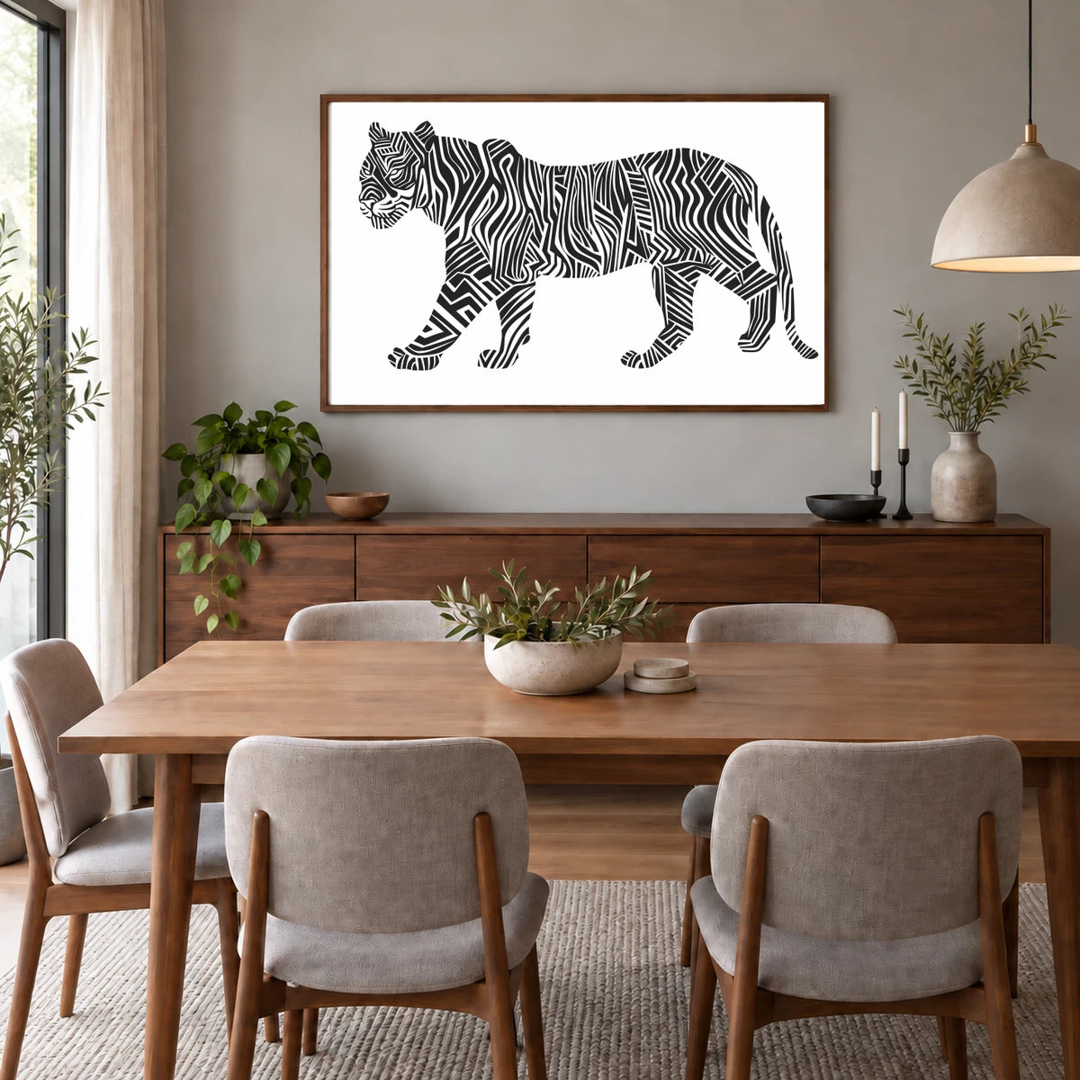 Animal Print CCXCV — Animal Prints shown in a styled interior