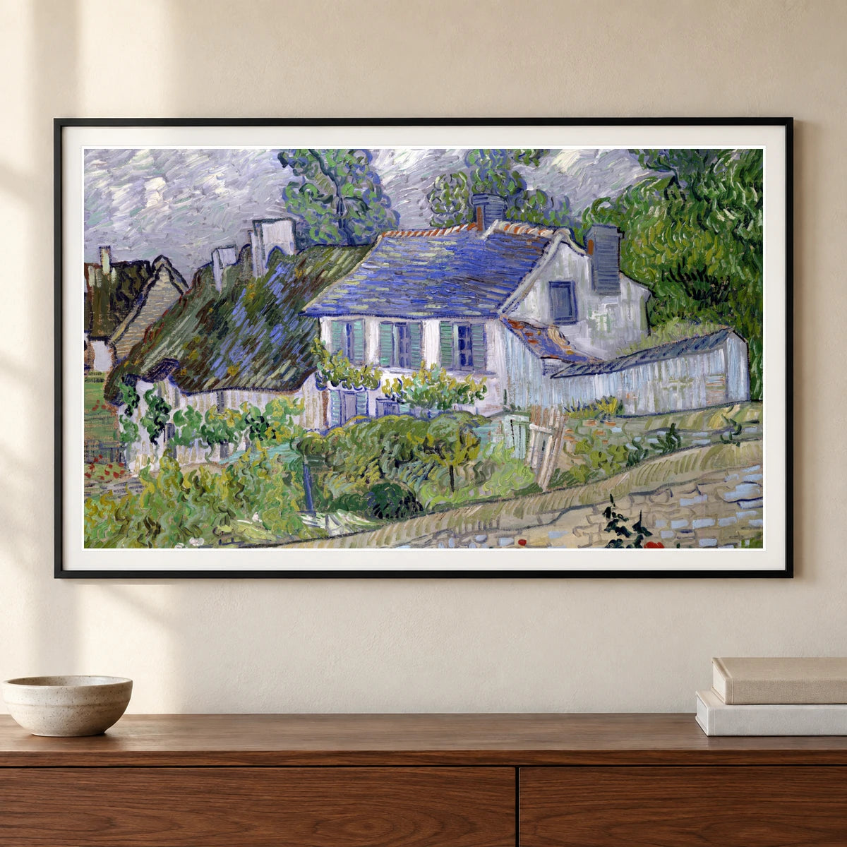 Vincent Van Gogh S Houses At Auvers — Neo-Impressionism shown in a styled interior