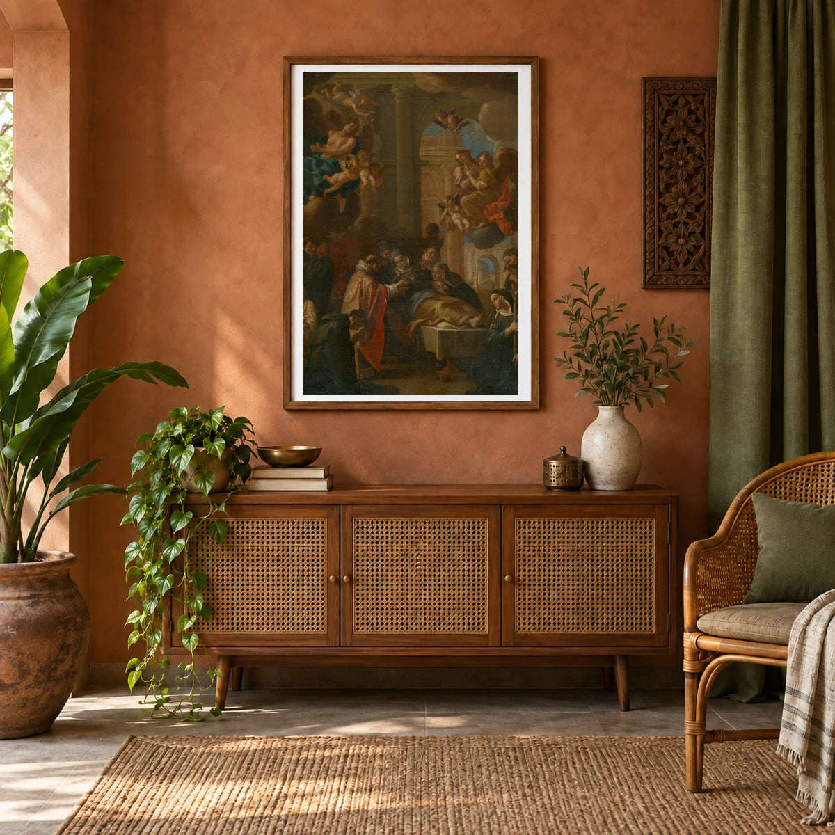 Death Of St. — Neoclassicism shown in a styled interior