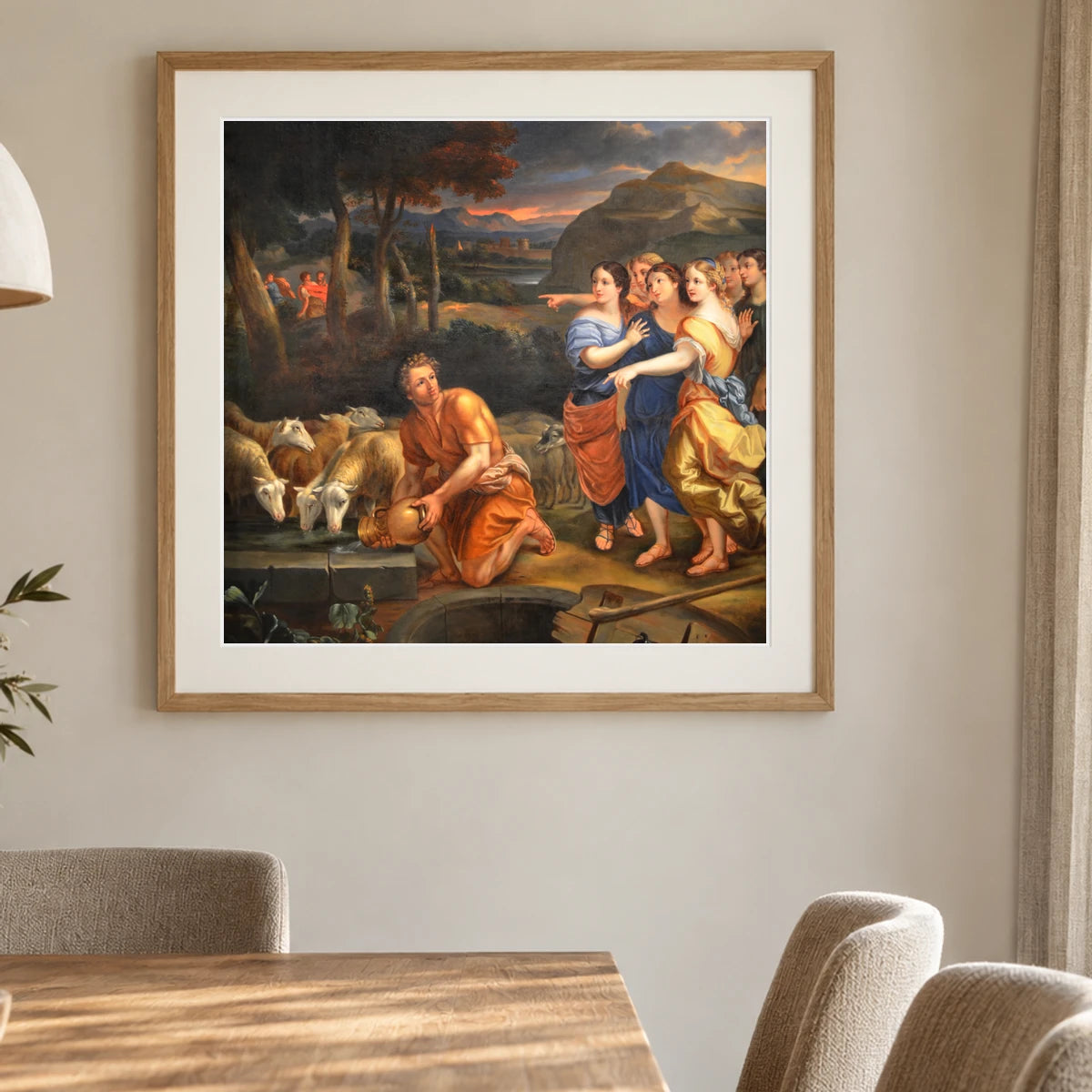 Hamel Fille De Jethro — Classical Art shown in a styled interior