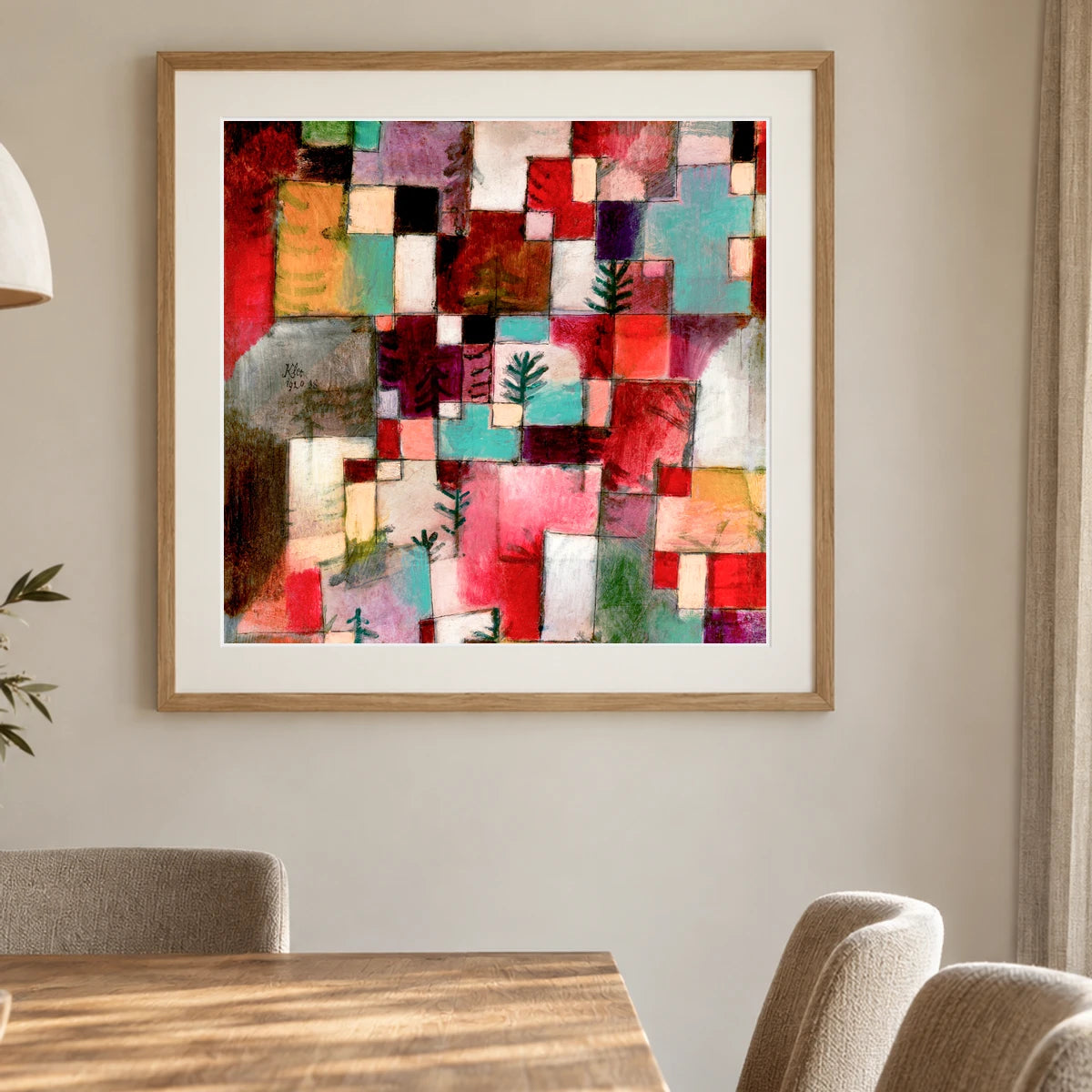 Paul Klee XIII — Paul Klee shown in a styled interior
