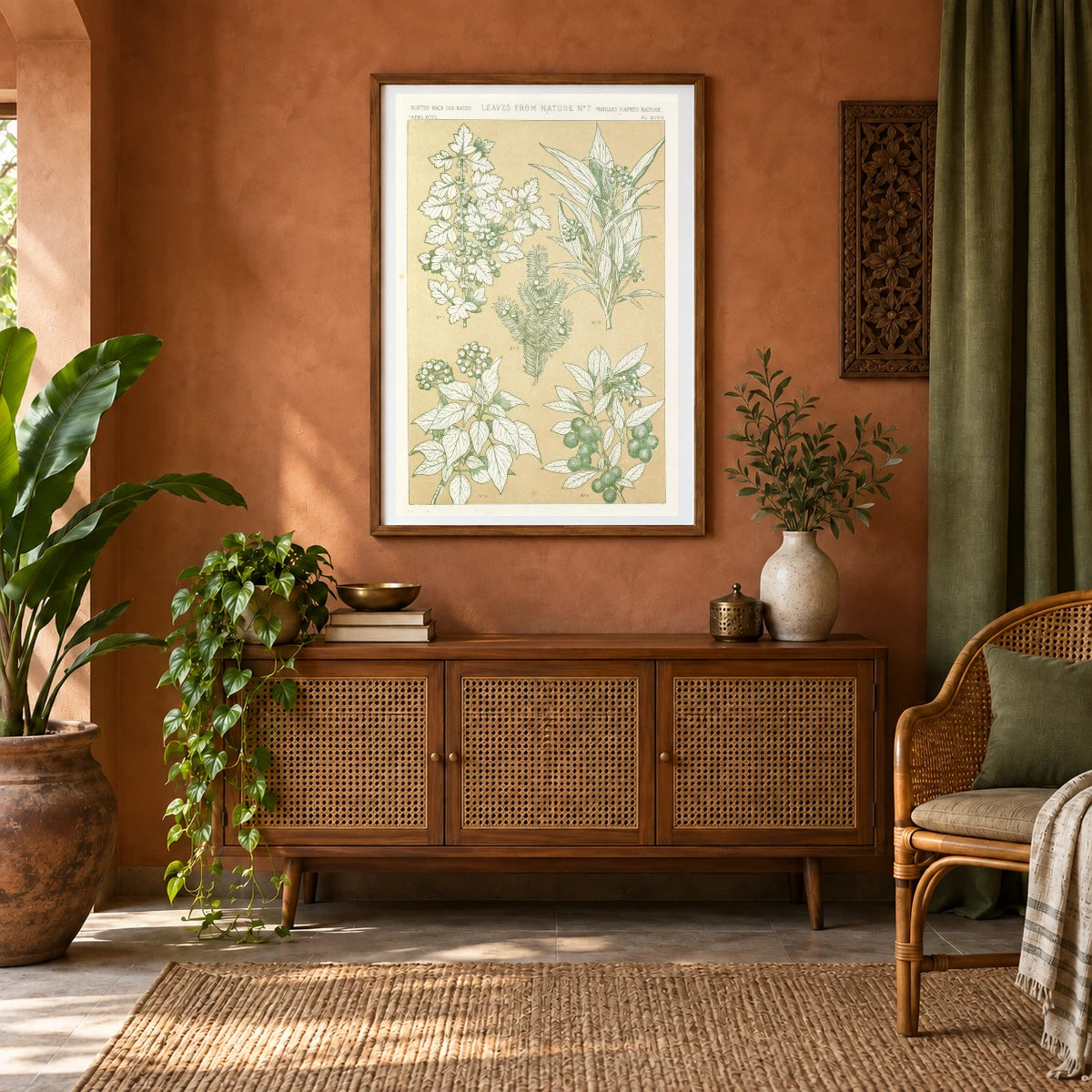 Leaves From Nature No.7 — Modern & Contemporary shown in a styled interior