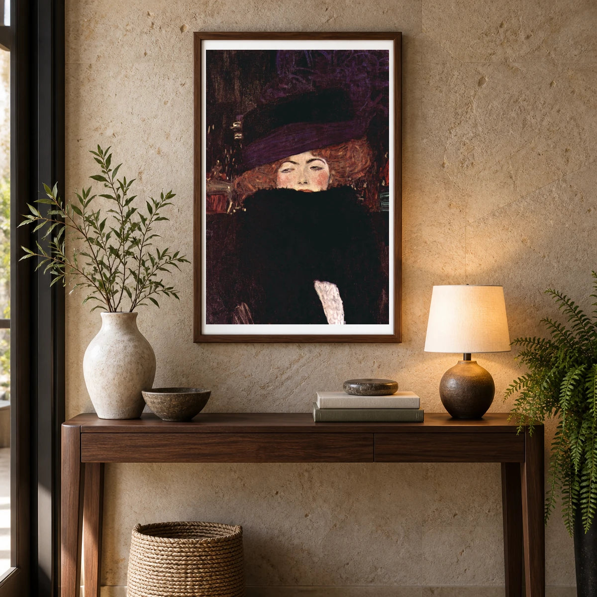 Klimt XI — Gustav Klimt shown in a styled interior