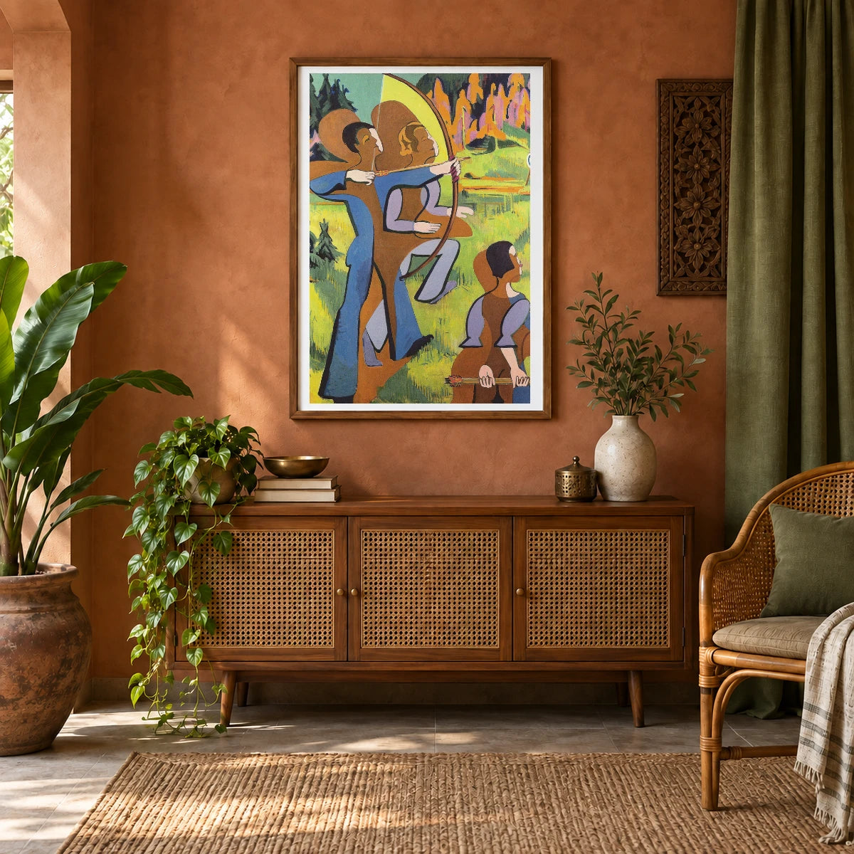 Archers (1935 1937) — Ernst Ludwig Kirchner shown in a styled interior