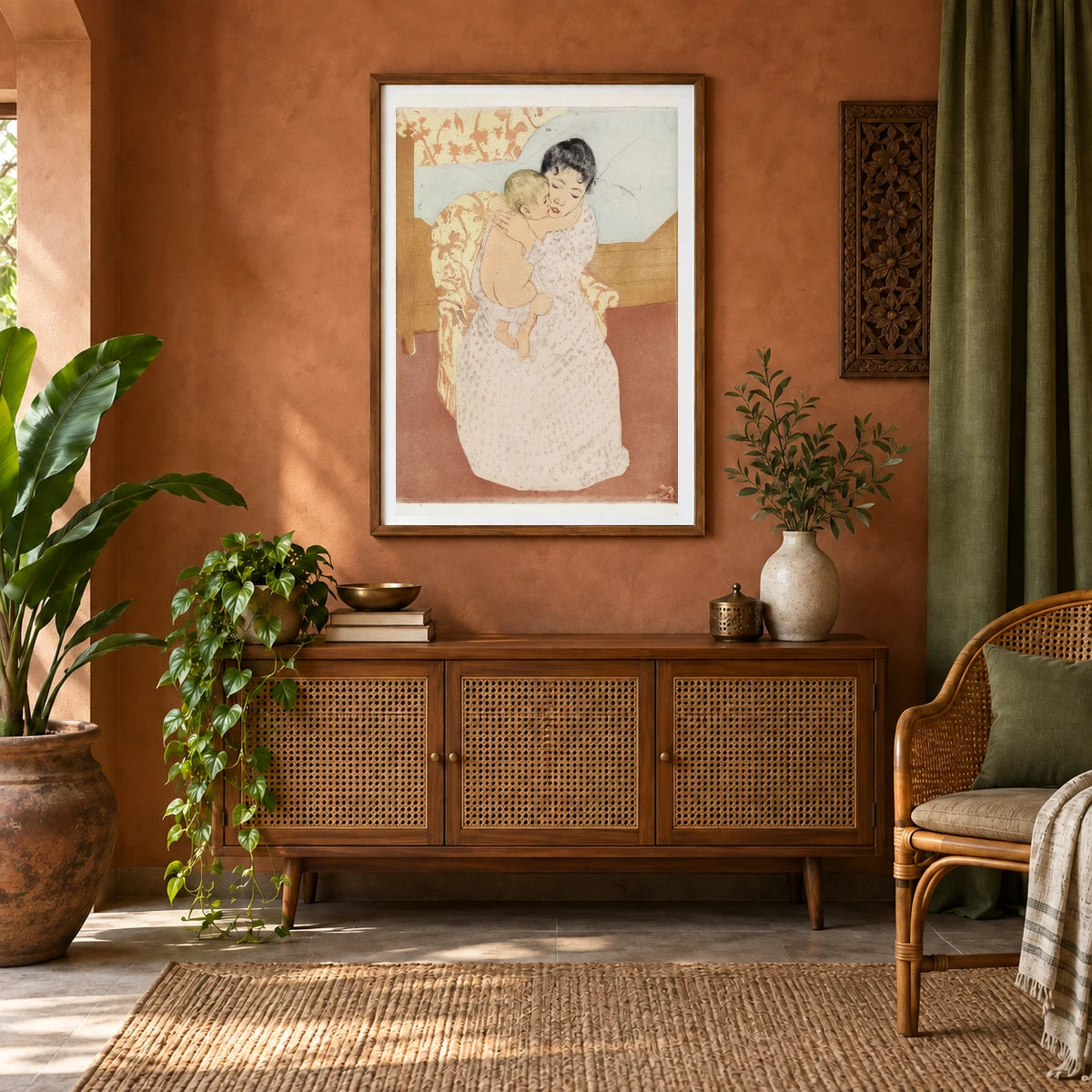 Maternal Caress (1890 1891) — Modern & Contemporary shown in a styled interior
