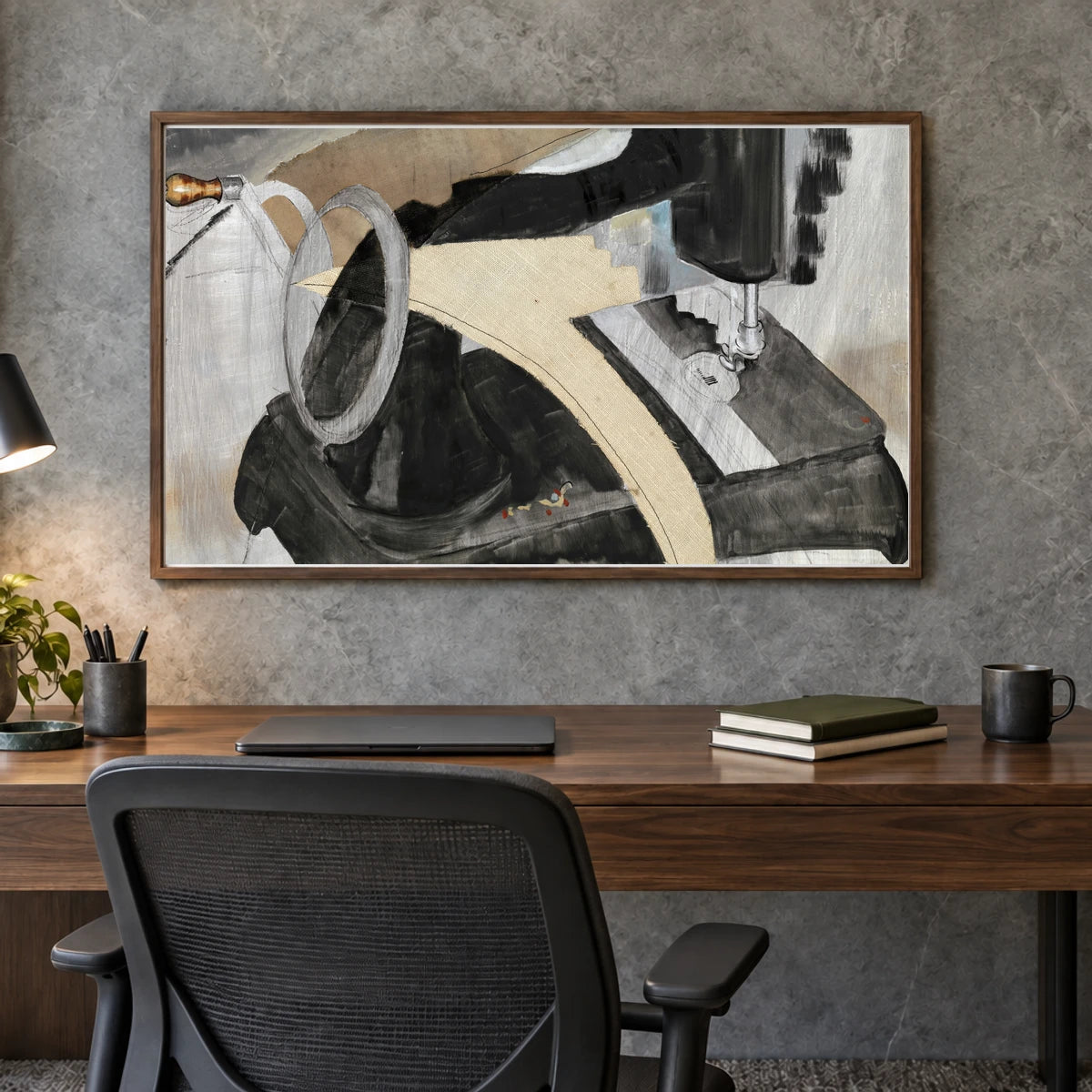 Hand Sewing Machine (1927) — Modern & Contemporary shown in a styled interior