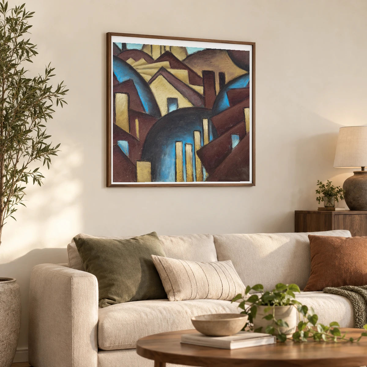 Nature Symbolized No. 1 (roofs) (1911 12) — Modern & Contemporary shown in a styled interior