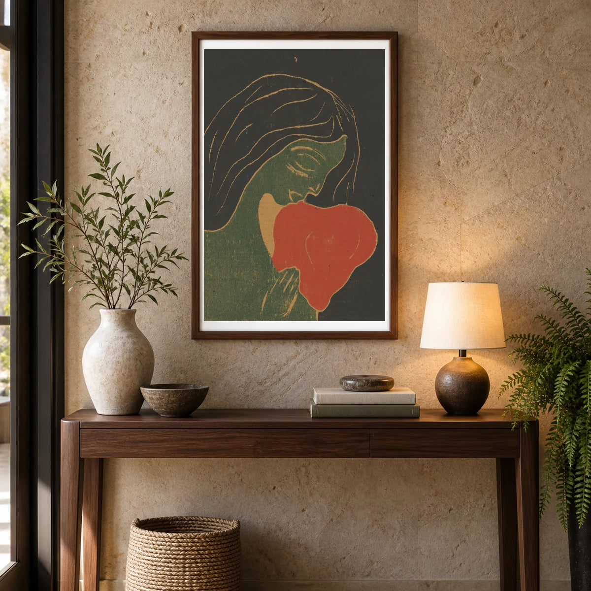 Das Herz — Edvard Munch shown in a styled interior