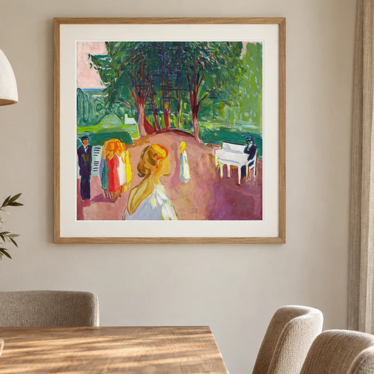 Flirting In The Park (1942) — Edvard Munch shown in a styled interior