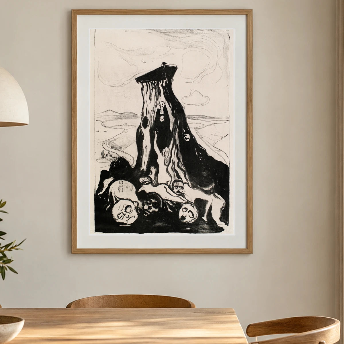 Funeral March (1986) — Edvard Munch shown in a styled interior