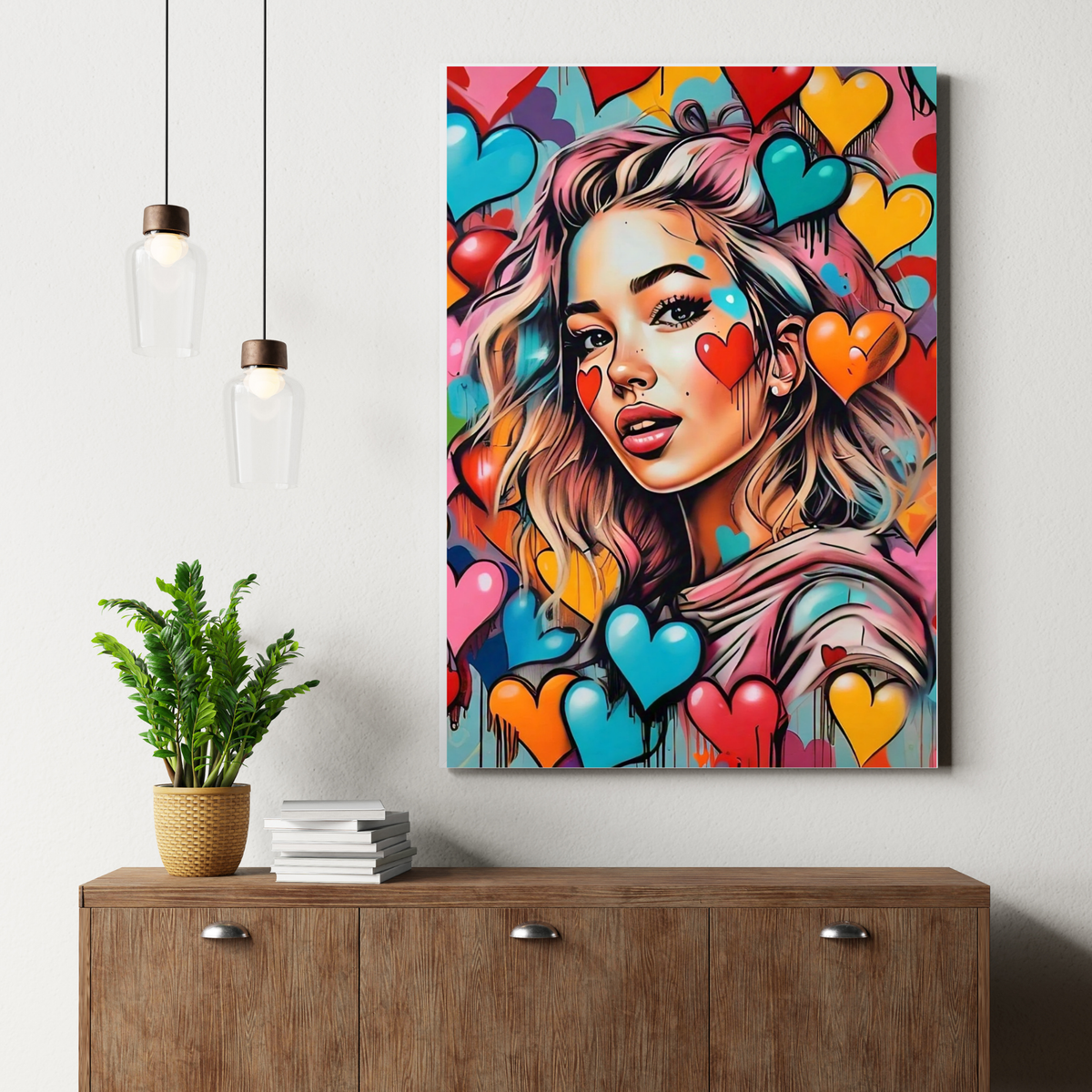 City Chic - Stylish Female Portrait Painting