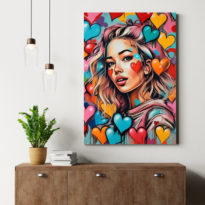 City Chic - Stylish Female Portrait Painting