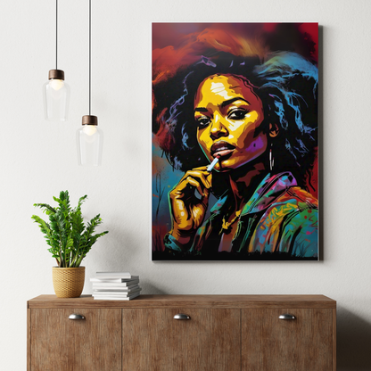 The Queen's Gaze - Regal Woman Portrait Painting