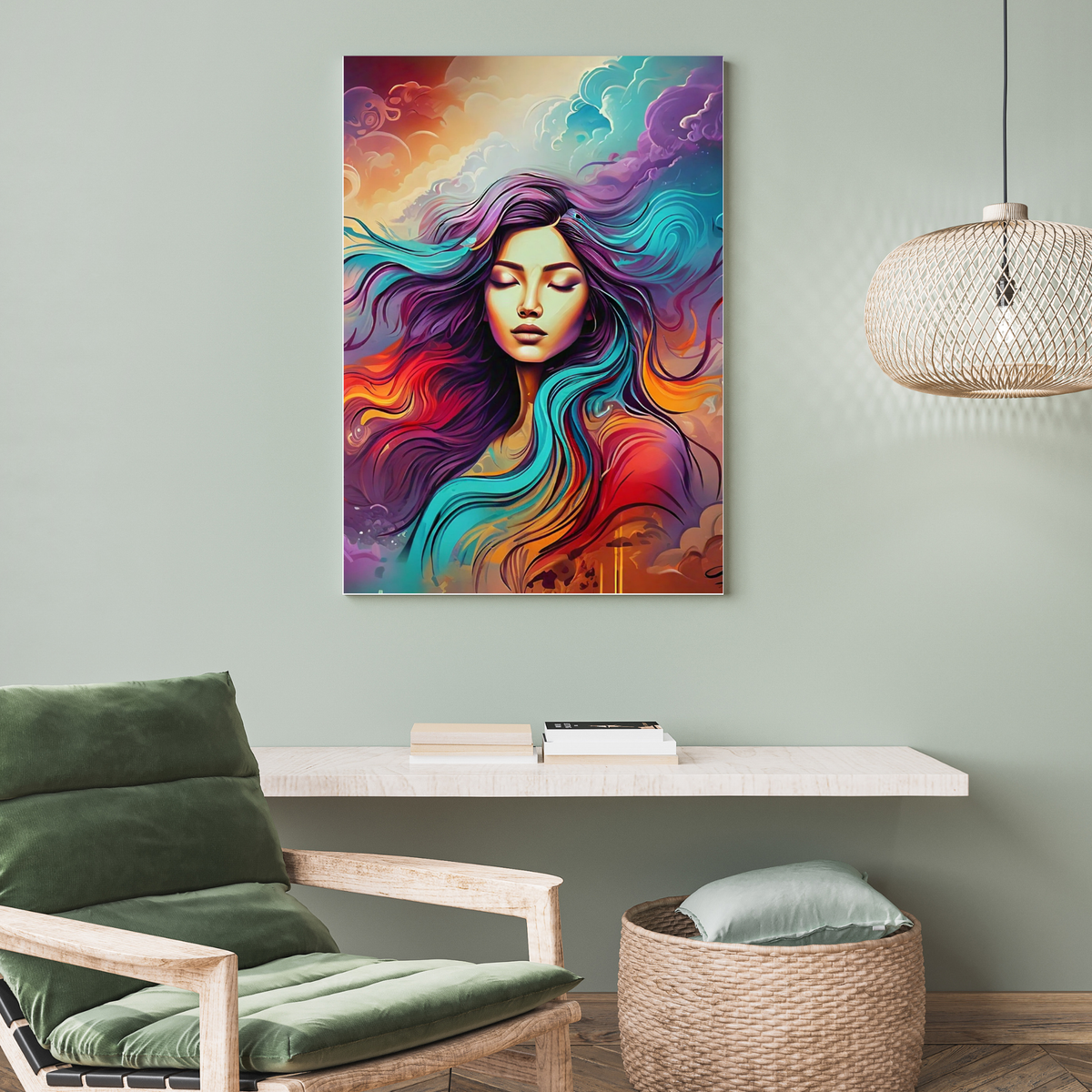 Her Majesty - Elegant Woman Portrait Art
