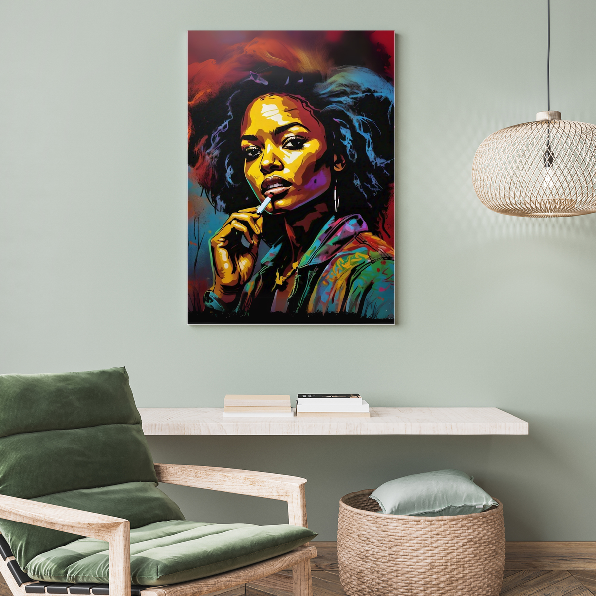 The Queen's Gaze - Regal Woman Portrait Painting
