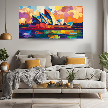 Sydney Opera House 2: Vibrant colors, sail-like design, and harbor views - Landscapes