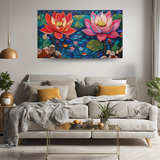 Madhubani Painting Art | Big Lotus Flower - Spiritual growth and enlightenment | Indian Folk Art