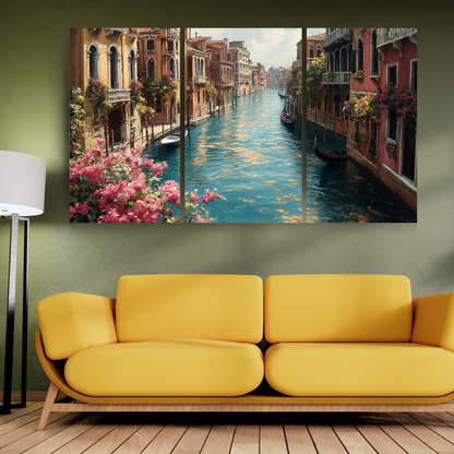 Venetian Canals: Serene water, historic architecture, and warm light - Landscapes