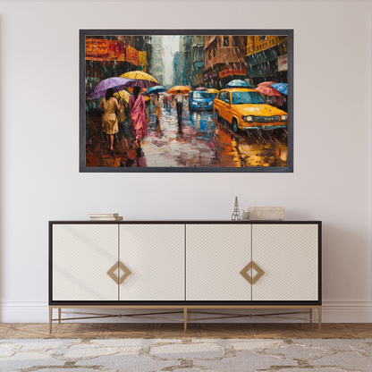 Monsoon in Mumbai: Rainy streets, vibrant colors, and bustling energy - Cityscapes