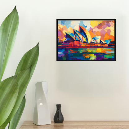 Sydney Opera House 2: Vibrant colors, sail-like design, and harbor views - Landscapes