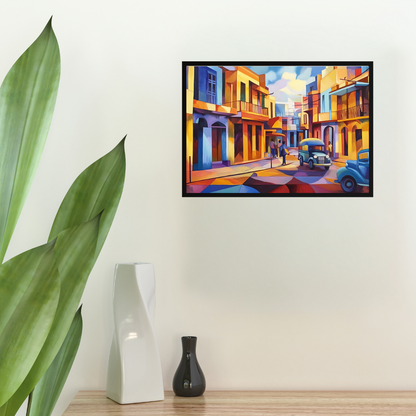 Indian Street Scene 2: Vibrant colors, bustling energy - Cityscapes
