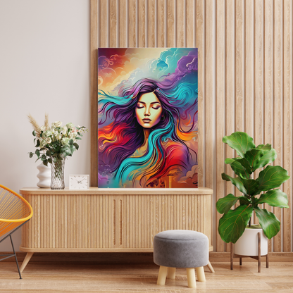 Her Majesty - Elegant Woman Portrait Art