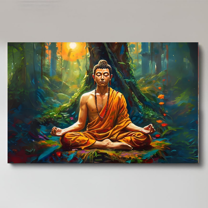 Buddha Meditation in Forest  - Good health - Vastu
