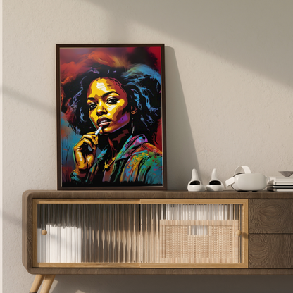 The Queen's Gaze - Regal Woman Portrait Painting