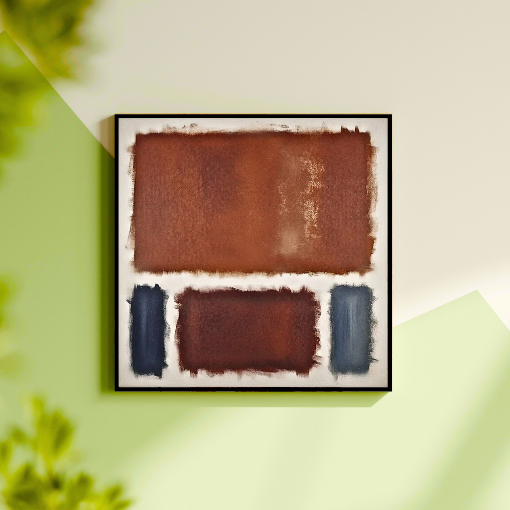 Oxide Oasis (Inspired by No. 61 (Rust and Blue)) -  Abstract Art