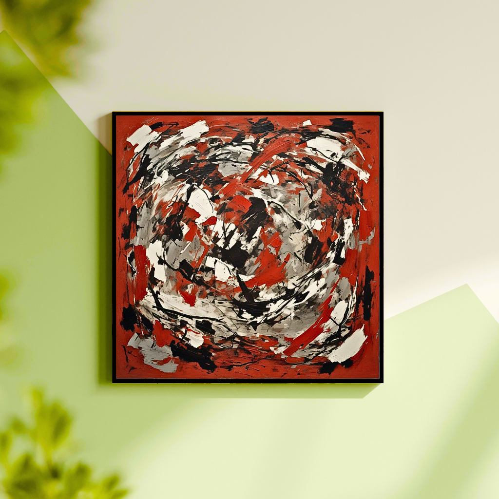 Red Terrain Awakening (Inspired by Indian Red Ground) -  Abstract Art